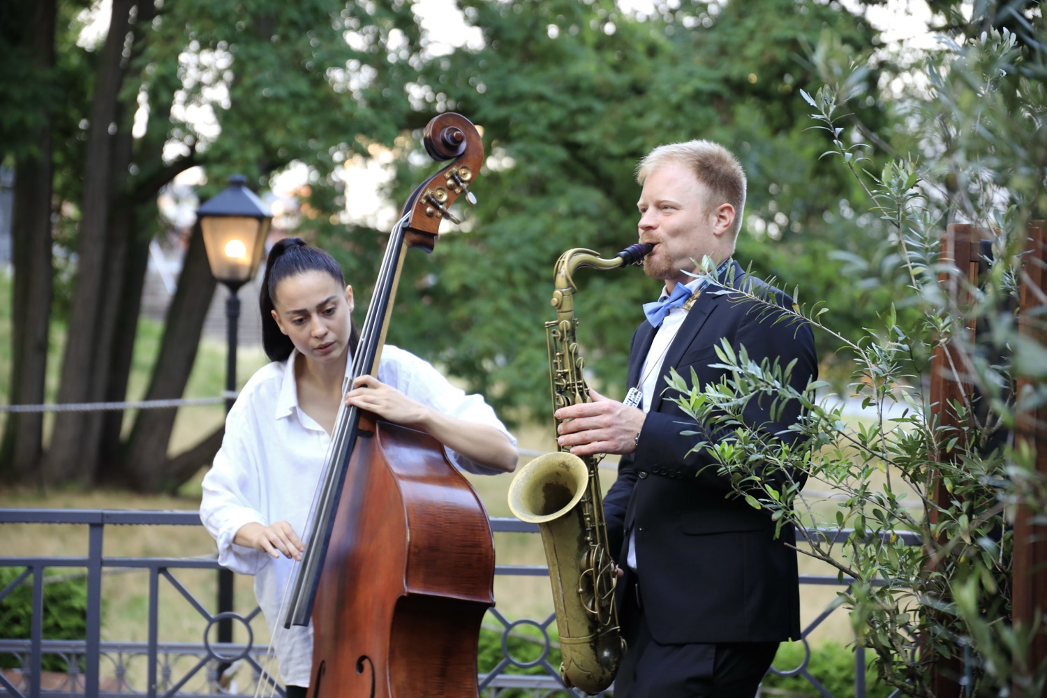 Die Jazzband in der Duo Besetzung bei einem Firmenevent in Berlin